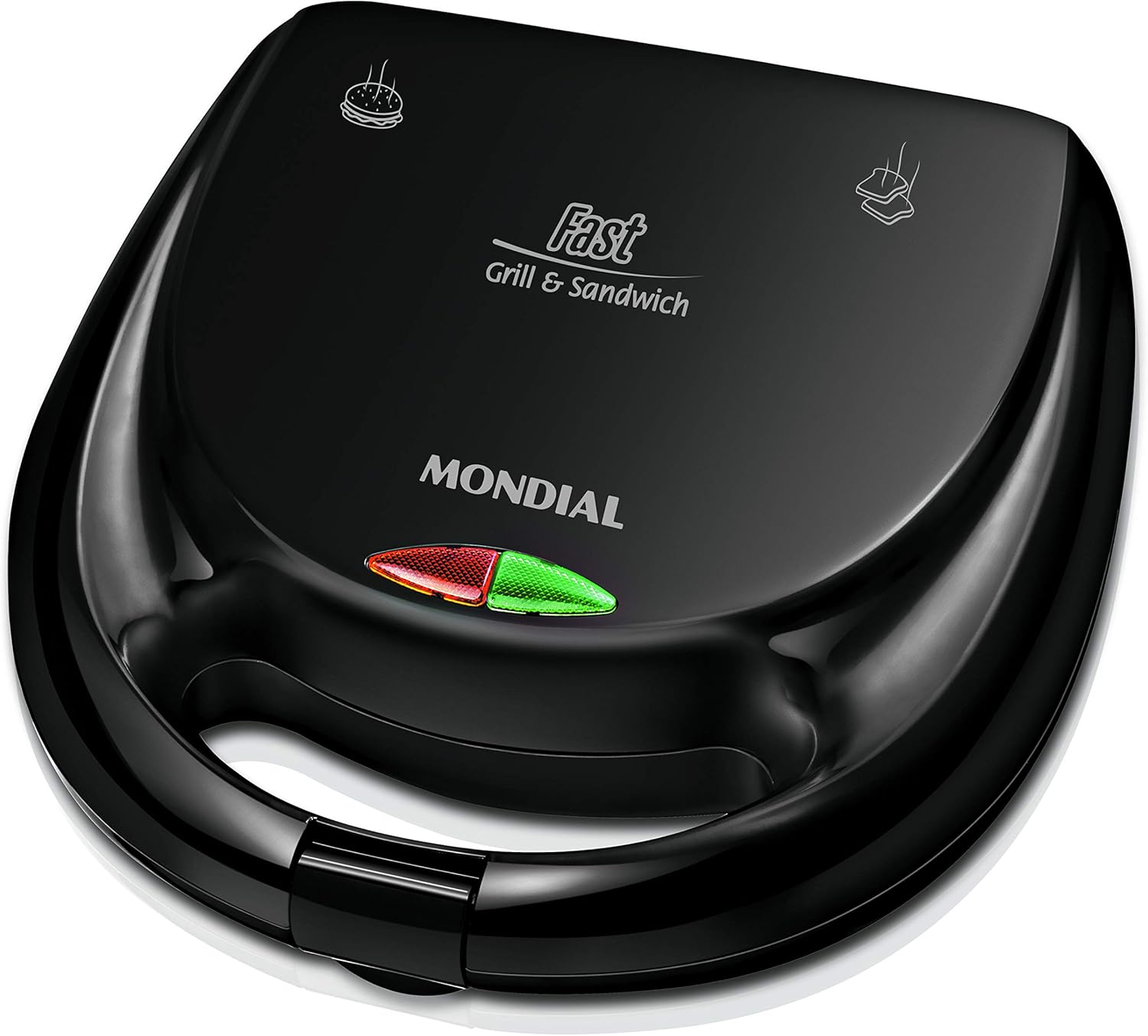 Sanduicheira Fast Grill e Sandwich, Mondial, Preto, 750W, 110V